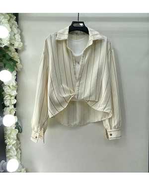 ЖЕНСКИЙ КОСТЮМ ДВОЙКА ТКАНЬ Х/Б, ТРИКОТАЖ