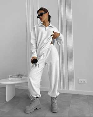 ЖЕНСКИЙ КОСТЮМ ДВОЙКА ТКАНЬ ТУРЕЦКАЯ ТРЁХНИТКА НА ФЛИСЕ