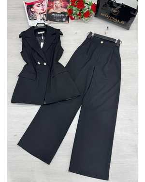 ЖЕНСКИЙ КОСТЮМ ДВОЙКА В РАЗМЕР ТКАНЬ ФРАНЦУЗСКОГО ЛЕН