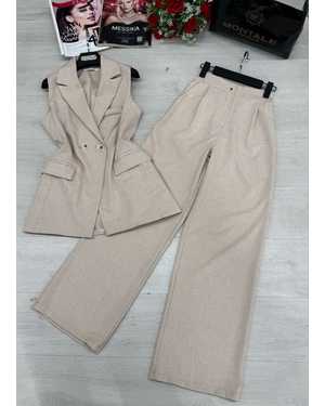 ЖЕНСКИЙ КОСТЮМ ДВОЙКА В РАЗМЕР ТКАНЬ ФРАНЦУЗСКОГО ЛЕН