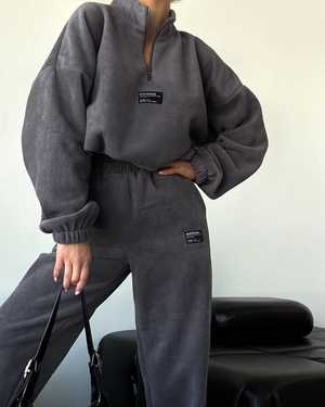 ЖЕНСКИЙ КОСТЮМ ДВОЙКА В РАЗМЕР ТКАНЬ ДВУХСТОРОНЫЙ ФЛИСС