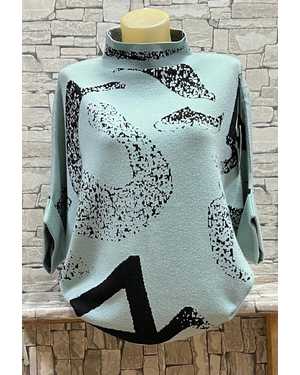 СВИТЕР ТКАНЬ 70% ХЛОПОК, 20% КАШЕМИР, 10% ЭЛАСТАН