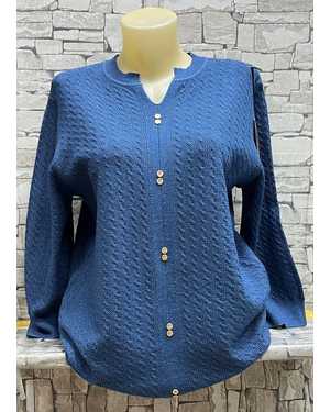 КОФТА ТКАНЬ 70% COTTON, 20% CASHMERE, 10% ELASTANE