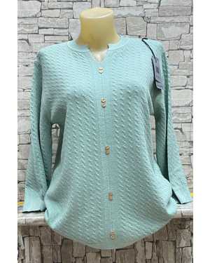 КОФТА ТКАНЬ 70% COTTON, 20% CASHMERE, 10% ELASTANE