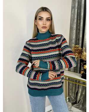 СВИТЕР ТКАНЬ 48% CASHMERE, 29% WOOL, 18% COTTON, 5% ELASTANE