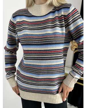 СВИТЕР ТКАНЬ 48% CASHMERE, 29% WOOL, 18% COTTON, 5% ELASTANE