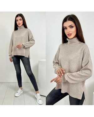 СВИТЕР ТКАНЬ 48% CASHMERE, 29% WOOL, 18% COTTON, 5% ELASTANE