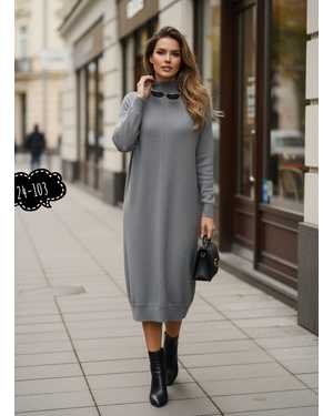 ПЛАТЬЕ 1 ПАР СОСТАВ: КАШЕМИР ВЯЗАНЫЙ РАЗМЕР: 50,52,54,56,58,60