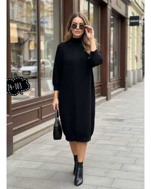 ПЛАТЬЕ 1 ПАР СОСТАВ: КАШЕМИР ВЯЗАНЫЙ РАЗМЕР: 50,52,54,56,58,60