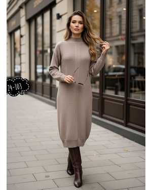 ПЛАТЬЕ 1 ПАР СОСТАВ: КАШЕМИР ВЯЗАНЫЙ РАЗМЕР: 50,52,54,56,58,60