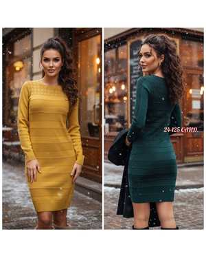 ПЛАТЬЕ ТКАНЬ ВЯЗКА С БЛЕСК