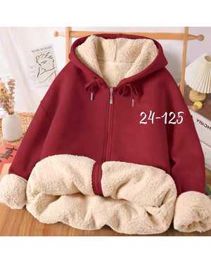 КОФТА ТКАНЬ ФЛИС С МЕХОМ