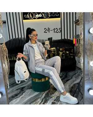 ЖЕНСКИЙ КОСТЮМ ДВОЙКА ТКАНЬ ТРИКОТАЖ