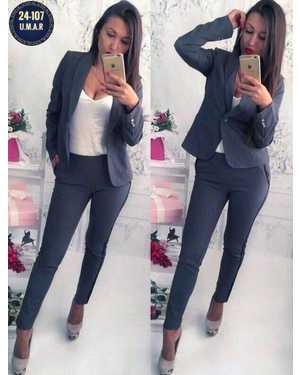 ЖЕНСКИЙ КОСТЮМ ДВОЙКА ТКАНЬ БАРБИ