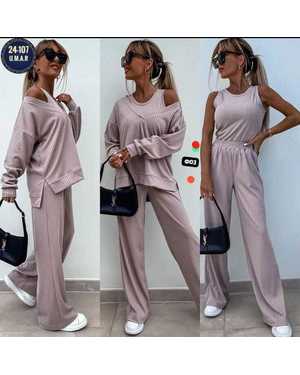 ЖЕНСКИЙ КОСТЮМ ТРОЙКА ТКАНЬ ЛАПША