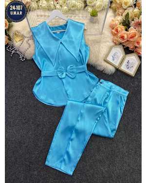 ЖЕНСКИЙ КОСТЮМ ДВОЙКА ТКАНЬ АТЛАС