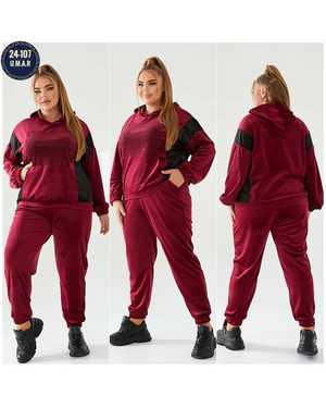 ЖЕНСКИЙ КОСТЮМ ДВОЙКА ТКАНЬ ВЕЛЮР