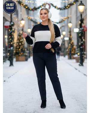 СВИТЕР ТКАНЬ ТЁПЛЫЙ КАШЕМИР ЛАПША