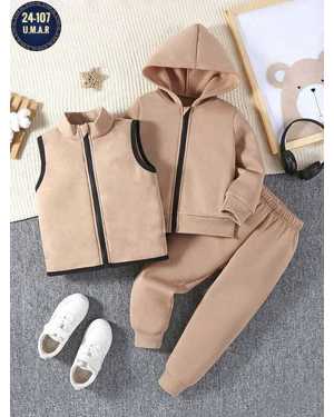 ДЕТСКИЙ КОСТЮМ ТРОЙКА ТКАНЬ ФЛИС С НАЧЁСОМ