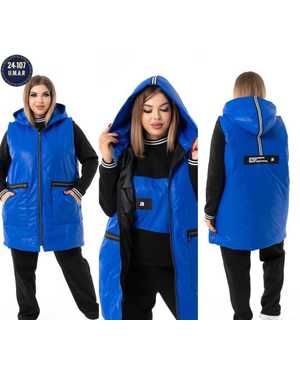 ЖЕНСКИЙ КОСТЮМ ТРОЙКА ТКАНЬ ТКАНЬ НА ФЛИСЬ ЖИЛЕТКА ПЛОШЕВКА ВНУТРИ СИНТЕПОН