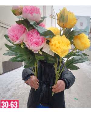 Искусственные цветы цена уп 10 букет Размер 1 букет: 6 голов , 57 см В Упаковка разный цвет