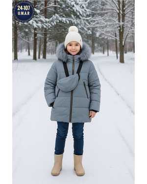 КУРТКА ТКАНЬ ПЛАЩЕВКА С ПОДКЛАДКОЙ ИЗ ФЛИСА