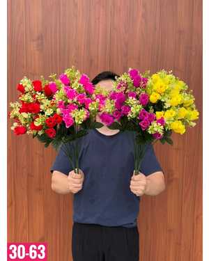 Искусственные цветы цена уп 10 букет Размер1 букет: 11 ветки много цветов, 48см В Упаковка разный цвет