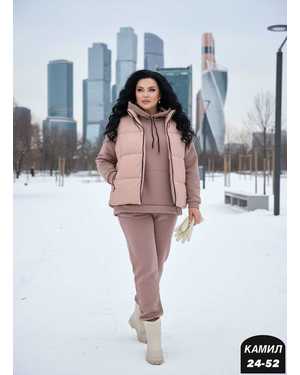 ЖЕНСКИЙ КОСТЮМ ДВОЙКА ТКАНЬ ДВОЙКА НА ФЛИСЕ