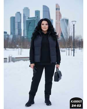 ЖЕНСКИЙ КОСТЮМ ДВОЙКА ТКАНЬ ДВОЙКА НА ФЛИСЕ