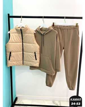 ЖЕНСКИЙ КОСТЮМ ДВОЙКА ТКАНЬ ДВОЙКА НА ФЛИСЕ