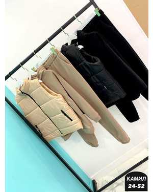 ЖЕНСКИЙ КОСТЮМ ДВОЙКА ТКАНЬ ДВОЙКА НА ФЛИСЕ