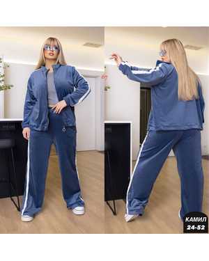 ЖЕНСКИЙ КОСТЮМ ДВОЙКА В РАЗМЕР ТКАНЬ ВЕЛЮР