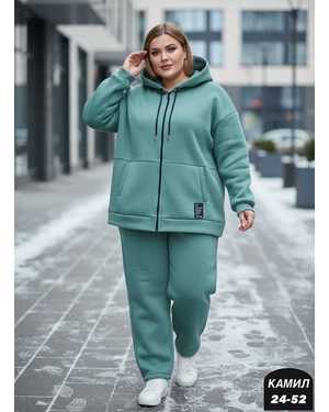 ЖЕНСКИЙ КОСТЮМ ДВОЙКА ТКАНЬ ТКАНЬ ТРЁХ-НИТКА ФЛИС