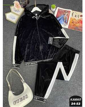 ЖЕНСКИЙ КОСТЮМ ДВОЙКА ТКАНЬ ВЕЛЮР