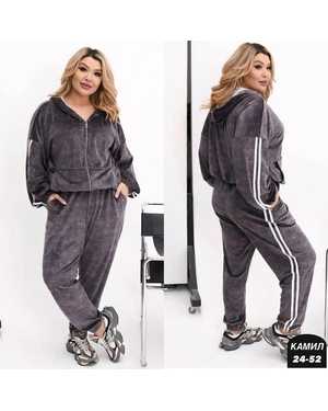 ЖЕНСКИЙ КОСТЮМ ДВОЙКА ТКАНЬ ВЕЛЮР ПЛОТНЫЙ