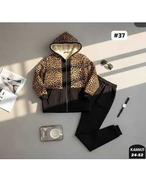 ЖЕНСКИЙ КОСТЮМ ДВОЙКА ТКАНЬ ФЛИС С МЕХОМ