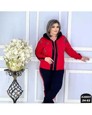 ЖЕНСКИЙ КОСТЮМ ДВОЙКА ТКАНЬ ТРИКОТАЖ