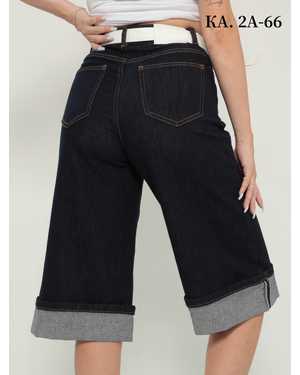 КАПРИ В РАЗМЕР ТКАНЬ ДЖИНС