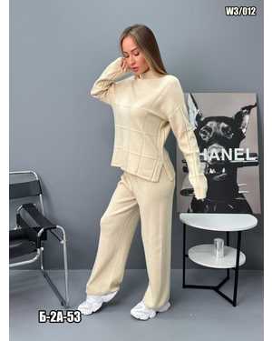 ЖЕНСКИЙ КОСТЮМ ДВОЙКА ТКАНЬ 70% WOOL; 30% POLYESTER