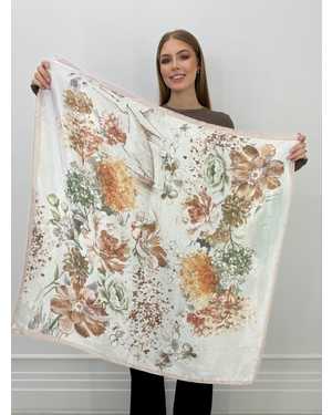 ПЛАТОК СОСТАВ: 70%ШЕЛК 30%%МОДАЛ РАЗМЕР: 90*90 CM