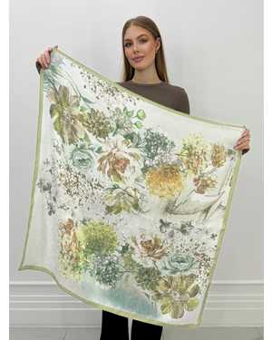 ПЛАТОК СОСТАВ: 70%ШЕЛК 30%%МОДАЛ РАЗМЕР: 90*90 CM