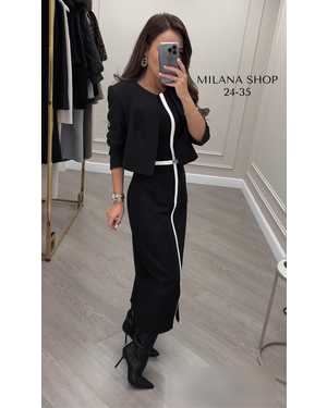 ПЛАТЬЕ С ПИДЖАКОМ ТКАНЬ БАРБИ