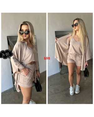 ЖЕНСКИЙ КОСТЮМ ТРОЙКА ТКАНЬ СИНГАПУР