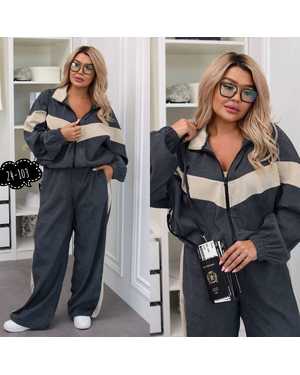 ЖЕНСКИЙ КОСТЮМ ДВОЙКА ТКАНЬ МИКРО-ВЕЛЬВЕТ