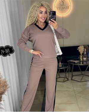 ЖЕНСКИЙ КОСТЮМ В РАЗМЕР ТКАНЬ ЛАПША КАШМИРОВЫЙ