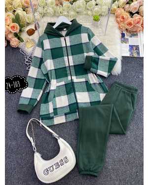 ЖЕНСКИЙ КОСТЮМ ДВОЙКА ТКАНЬ ФЛИС И КАШЕМИР