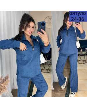 ЖЕНСКИЙ КОСТЮМ ДВОЙКА ТКАНЬ МИКРО ВЕЛЬВЕТ