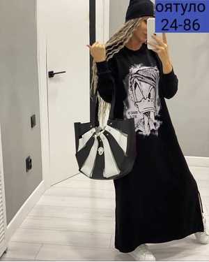 ПЛАТЬЕ ТКАНЬ ФЛИС С ПРИНТОМ