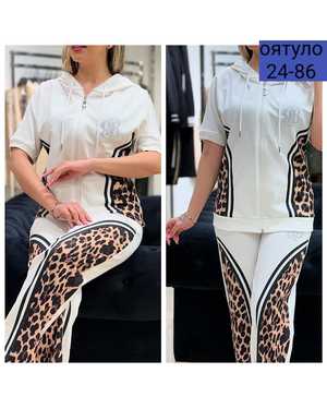 ЖЕНСКИЙ КОСТЮМ ДВОЙКА ТКАНЬ ТРИКОТАЖ