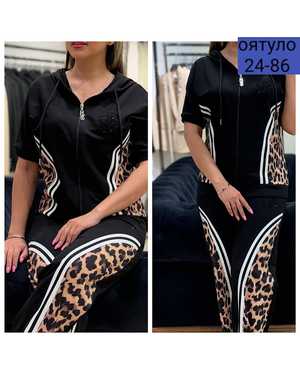 ЖЕНСКИЙ КОСТЮМ ДВОЙКА ТКАНЬ ТРИКОТАЖ